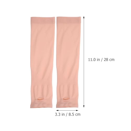 SHINYPASING Manchons Anti-soleil en Nylon pour Garçon et Filles 4 Paires, Manches Respirantes et Confortables, Protection Solaire Légère pour Activités D'été en Plein Air – vue 2