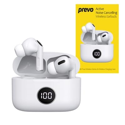Prevo M10 Active Noise Cancelling Tws Earbuds. Bluetooth 5.3. Automati