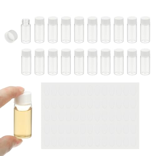Fioles en verre 10ml PATIKIL avec bouchon à vis pour conserver vos mélanges de liquides