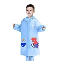 Kids Raincoat Boys Girls Rain Jacket Hooded Dinosaur Poncho Waterproof Coat Outdoor Sports 2-12Years