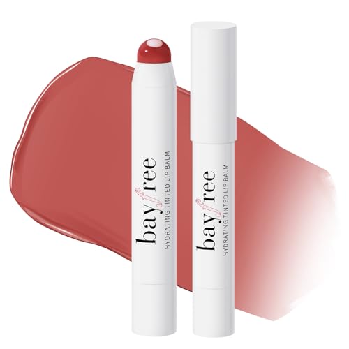 bayfree Tinted Lip Balm,Lip Plumper Set,Bálsamos Labial con Color,Voluminizador Labios,Hidratante with Jojoba Seed Oil,Protector Labial Tea Camellia