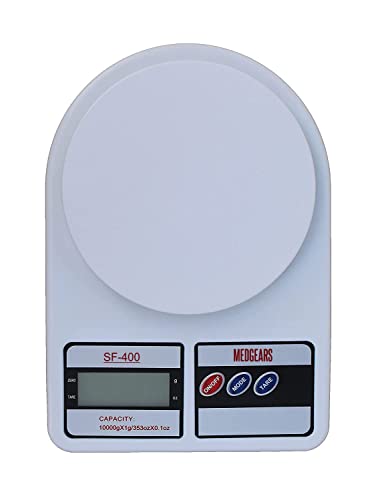 MEDGEARS Multipurpose Portable Electronic Digital Weighing Scale Weight Machine (10 Kg – With Back Light)