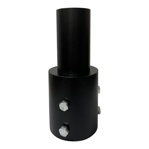 Eisykeeyin EKZJ-3 Tenon Slip Fitter Light Pole Adapter For 3 Inch Round Pole, 2 3/8 Inch Round Tenon Adapter For Mounting Bracket For Outdoor Shoebox Lighting Street Light Parking Lot Light cover