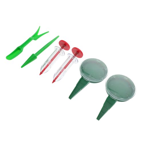 CAXUSD 6 Piezas sembradora de jardín Herramientas de Jardin esparcidor de Semillas de Hierba sembradora de Frutas dispensador de Semillas Herramientas hortícolas Dibber el plastico