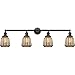 Innovations 215-BK-G146 Four Light Bath Vanity from Franklin Restoration Collection, Black