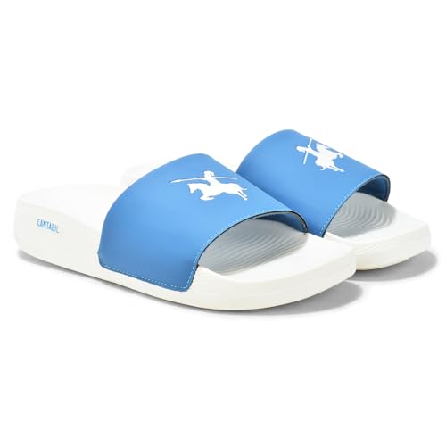 Image of Cantabil Casual Sliders for Men l Lightweight & Comfortable with Cushioned Insole EVA Upper EVA Sole Slip on Closure (P MSLP00033)