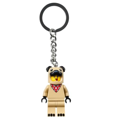 Llavero de Hombre Bulldog LEGO un detalle ideal para regalar a entusiastas de los perros