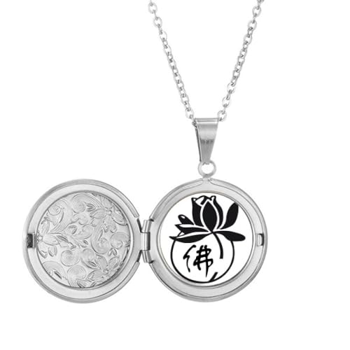 Collier médaillon lotus culturel à porter en soirée ou pour sublimer votre style bohème