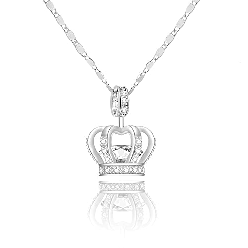 TIDOO Jewelry Womens Queen and Pendant Necklace 3 Lays Rose Gold/Platinum Plated With Austrain Crystals