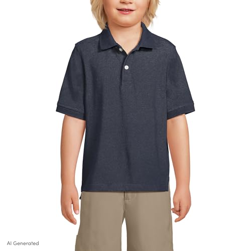 Image of Lands' End School Uniform Kids Short Sleeve Mesh Polo Shirt