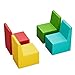 UMOMO MX-03 8 PCS Kids Sofa Set, Daycares Chairs for Toddlers Activities, Colorful Modular Flexible Seating Set for Home Preschool Playroom