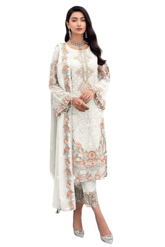 Swinory Indian/Pakistani Ethnic party wear Pant Style salwar kameez suit ready to wear for Women with dupatta-9117