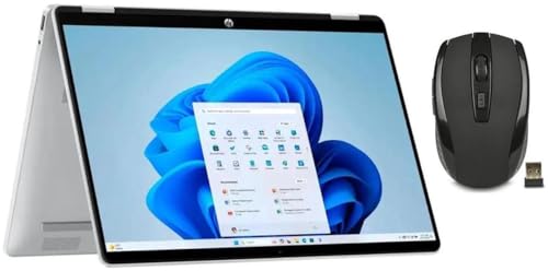 Image of HP OmniBook 5 Flip 2-in-1 14 inch FHD+ Touch Screen Laptop |Intel Core 7 150U|Intel Graphics| Copilot |Backlit| Silver | 16GB RAM DDR5 | 512GB SSD |Windows 11 Home |Bundle with Wireless Mouse