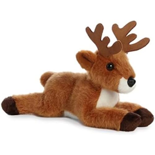 Aurora 31307 Mini Flopsie Deer 8in Soft Toy Brown