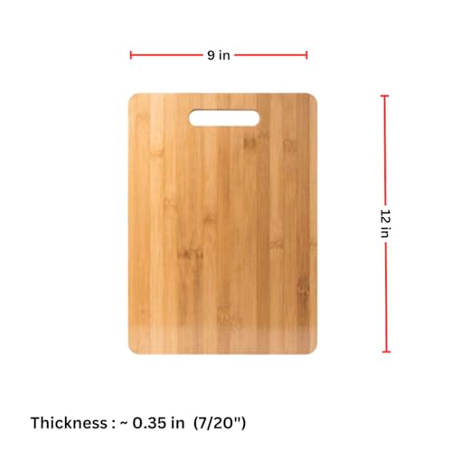 Set de 12 tablas de cortar rectangulares de bambú 30x23 cm miniatura 5