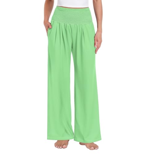 Pantalon de détente taille haute pour femme GuoChe idéal pour le shopping