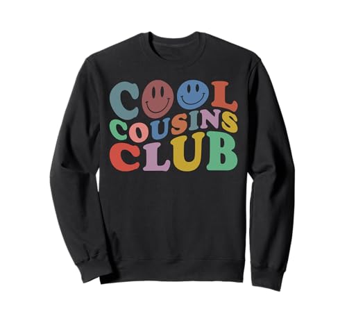 Cool Cousins Club Unisex, Funny Cousin Crew per Bambini, Ragazzi e Ragazze Felpa