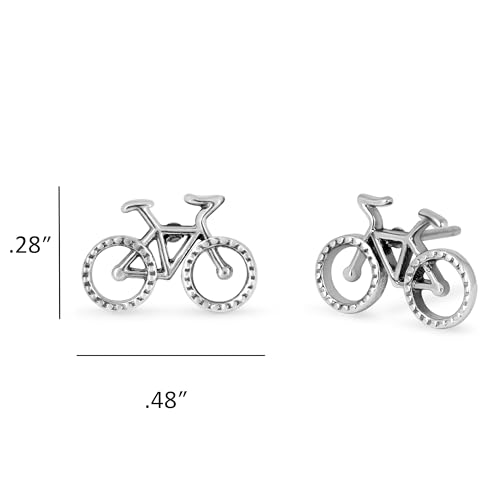 Boma Jewelry Sterling Bicycle Mountain Bike Stud Earrings4