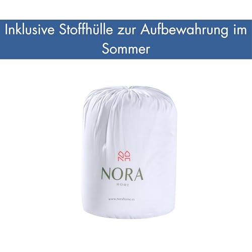 NORA HOME Winterbettdecke 135x200 Extra Warm 400 GSM – Kuschelige Bettdecke für kalte Winternächte, Daunengefühl ohne Daunen… – Ansicht 5