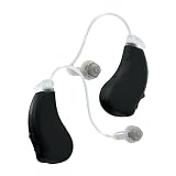 Lucid Hearing Engage Premium OTC Hearing Aids, Black - iPhone Compatible - For Adults with Mild to...