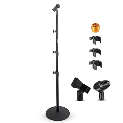 5 Core MS RBL 3T Mic Stand Floor Height Adjustable Universal Heavy Duty Microphone Stands Round Base Soporte De Micrófono cover