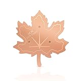 RGJ 99.99% Pure Copper Bird Bath Disk, 0.6mm Maple Leaf Bird Bath Purification Disk with Triple-Point Support for Physical Safe Clean Water All-Season, Universal Fit for Outdoor Birdbaths, Bowl