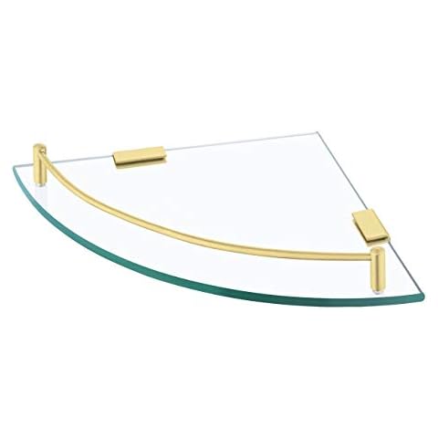 KES Wall Mounted Glass Corner Shelf Cover
