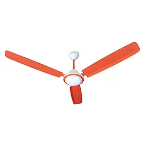 ACTIVA 1200MM HIGH Speed 390 RPM BEE Approved Anti DUST Coating Super Fan Ceiling Fan 2 Year Warranty (Orange)