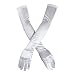 DreamHigh Women's Evening Party 21 " Long Satin Finger Gloves