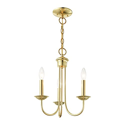 Livex Lighting 42683-01 Mini Chandelier, Medium, Antique Brass thumb #2