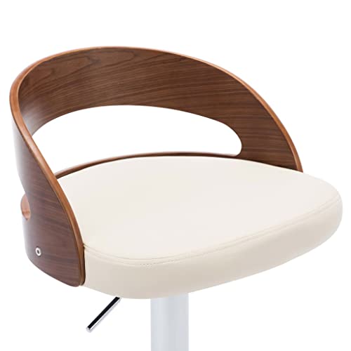 Tabourets de bar ergonomiques repose-pieds et dossier réglable blanc