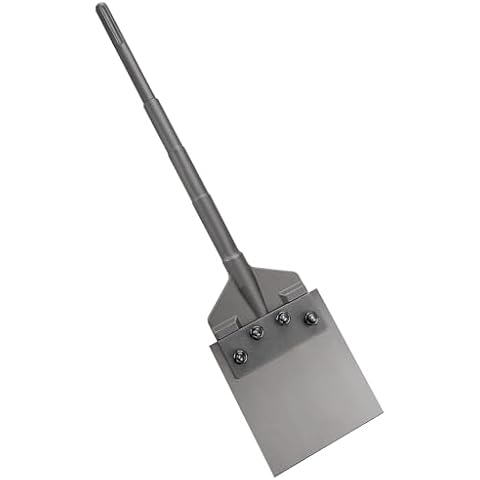 Anfrere 6-inch SDS MAX Floor Scraper with Spare Bolt and Locknuts for SDS Max Rotary Hammer Drill, Easily Removes Tile, Plaster and Hardwood Floors Cover