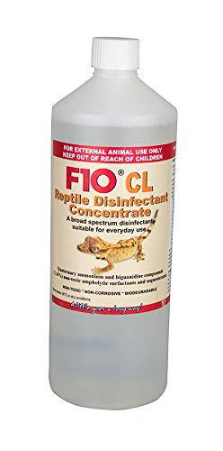 Fab Finches F10 Disinfectant CL Reptile 1L Concentrate Terrariums Cleaner Cage