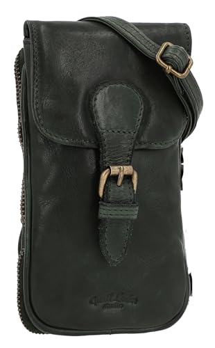 Gusti Umhängetasche Leder - Ebbe Damen Umhängetasche Handtasche Ledertasche Vintage Grün Leder