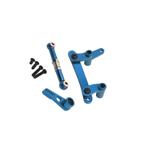 BEALIFE Componentes de dirección para coche RC 1/16, varilla de dirección, suministros para coche RC, color azul cielo, azul cielo