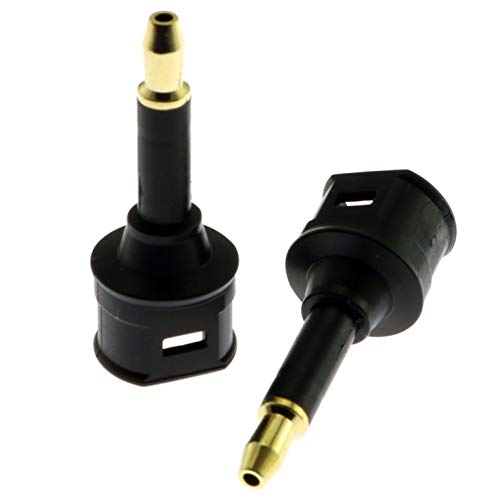 Adaptador óptico Toslink 3.5mm femenino a mini macho 2PCS miniatura 3