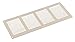 400x150mm - Grille de Ventilation - Beige En Acier Grille D'aération avec Moustiquaire