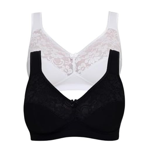 Susa Damen Susa Damen O. Bügel 27931 B gelloser BH, Mehrfarbig (Weiß/ Schwarz 215), 105E EU