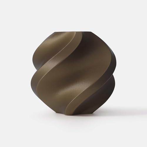 Image of Bambu Lab PLA Basic Bronze 3D Printer Filament Diameter: 1.75mm + /- 0.03mm, Smooth Surface Finish, Biodegradable (with Reusable Spool)