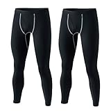 おたふく手袋(OTAFUKU GLOVE) 【Amazon.co.jp限定】おたふく手袋 限定おたふくステッカー付 冬用インナー ロングタイツ 前開きタイプ 保温 コンプレッション 吸汗速乾 メンズ JW-165 ブラック 3L 【2枚組】