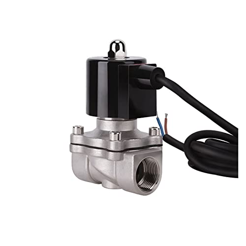 Válvula solenoide normalmente cerrada 3/4 de acero para agua 2