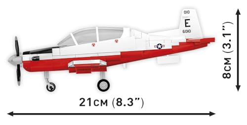 Bloques de construcción COBI Beechcraft T-6 Texan II, avión miniatura 4