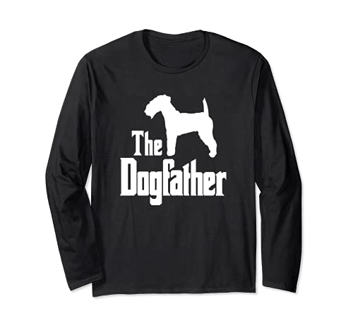 The Dogfather - funny dog gift, funny Lakeland Terrier Long Sleeve T-Shirt, Black