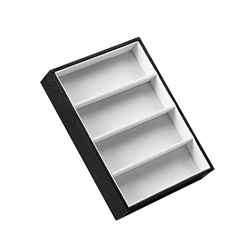 Esquirla Wooden Jewelry Sunglass Show Tray Eyeglasses Eyewear Storage Case, black