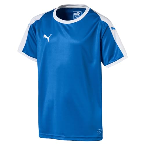 Maillot de football Puma Liga Jersey Jr en polyester bleu pour enfant