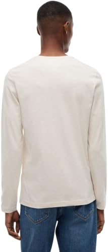 Tommy Hilfiger Herren Slim Fit Stretch Baumwolle Langarm Top, Heathered Oatmilk, S – Ansicht 2