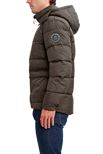 Image of HFX Men's Puffer Jacket With Hood, Water and Wind Resistant