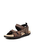 sandalias geox hombre Sin Cordones Geox UOMO SANDAL STRADA A, Sandalias Con Punta Abierta, para Hombre, Marrón (Coffee C6009), 43 EU