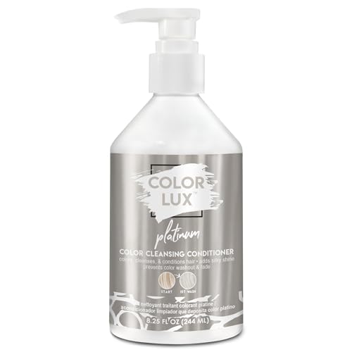 Color Lux Color Cleansing Conditioner, Platinum, 3-in-1 Color Depositing Formula,