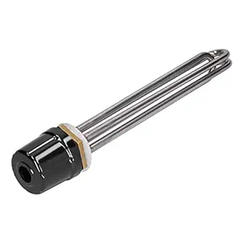 Submersible Water Heater, AC220/380V Boiler Portable Waterproof Stainless Steel Heating Tube for Greenhouse for Steam Table for Incubator(12KW, 1.25